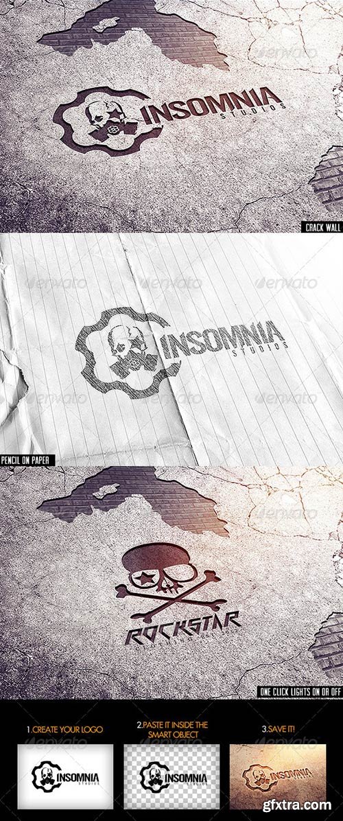 GraphicRiver - Industrial Photorealistic Logo Mock-Up V2