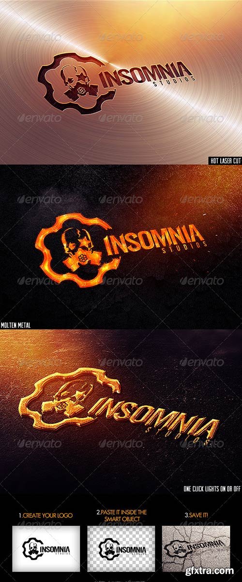 GraphicRiver - Industrial Photorealistic Logo Mock-Up