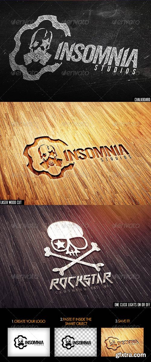 GraphicRiver - Industrial Photorealistic Logo Mock-Up V3