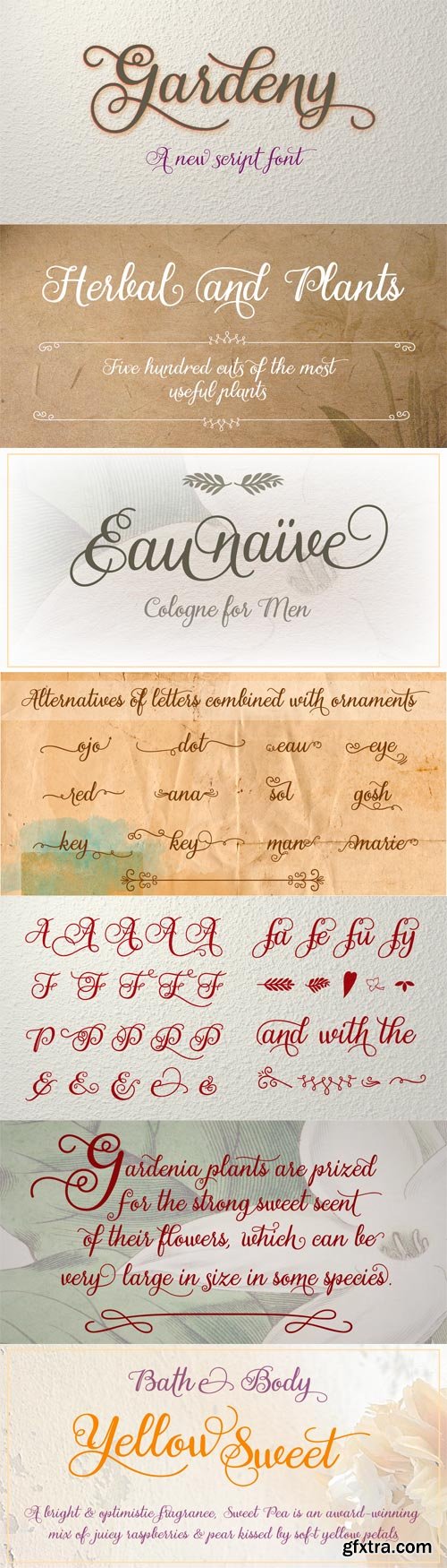 Gardeny Font for $42