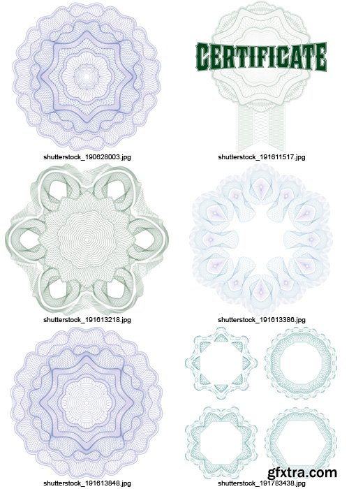 Amazing SS - Guilloche Elements 7, 25xEPS