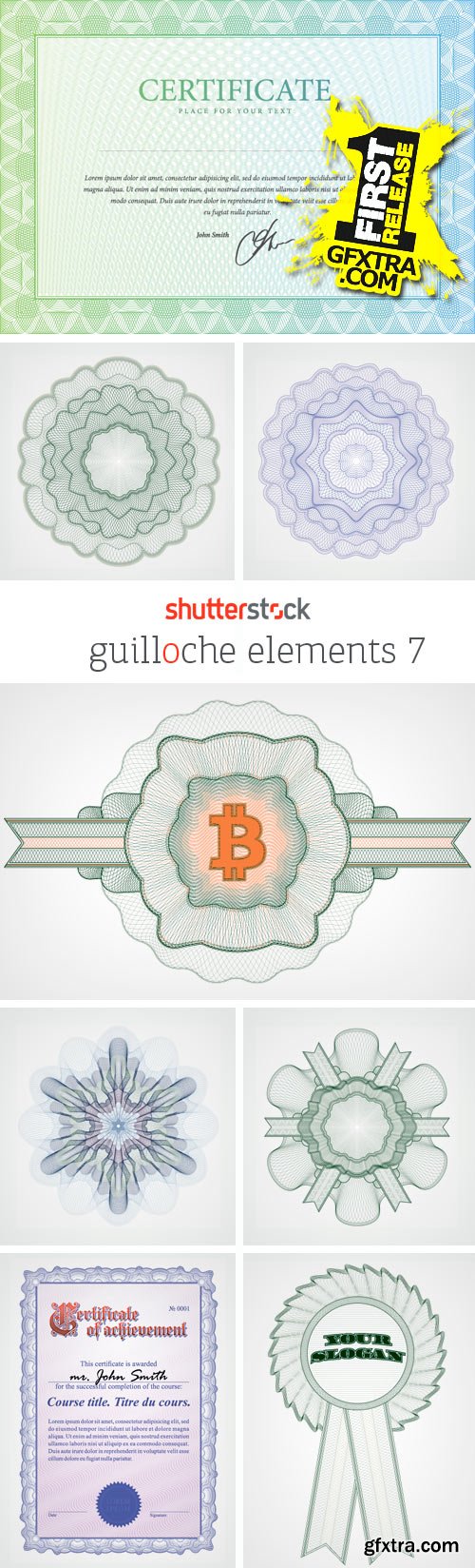 Amazing SS - Guilloche Elements 7, 25xEPS