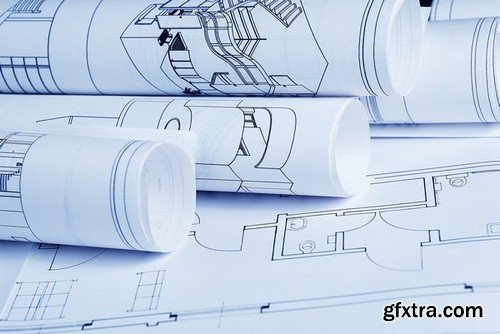 Stock Photos - Architectural Plan, 25xJPG