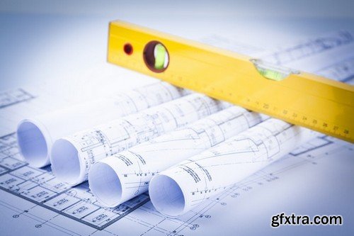 Stock Photos - Architectural Plan, 25xJPG