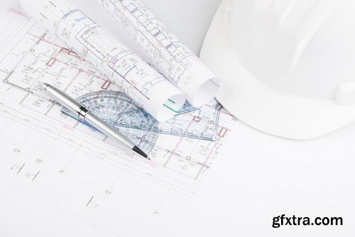 Stock Photos - Architectural Plan, 25xJPG