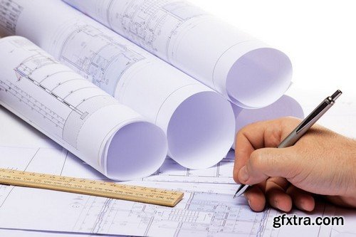 Stock Photos - Architectural Plan, 25xJPG