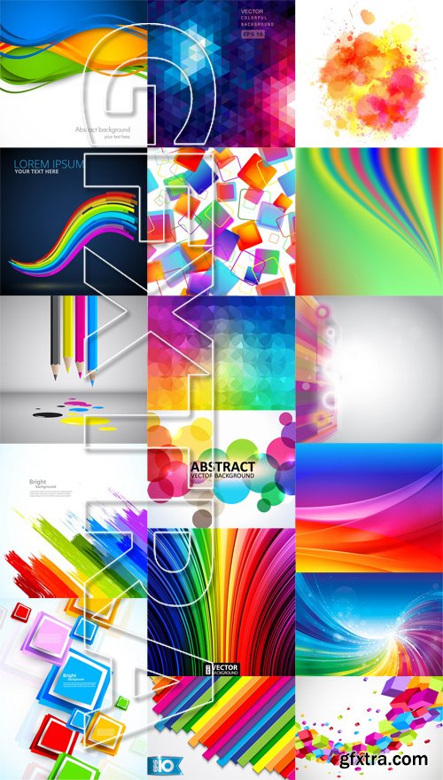 Stock Vectors - Color Background, 25xEPS