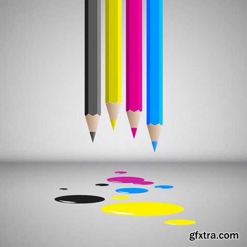 Stock Vectors - Color Background, 25xEPS