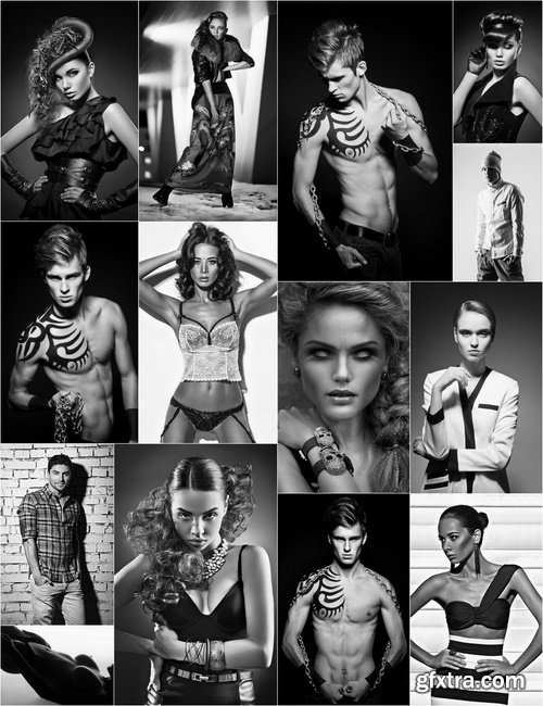 Black and White Portraits - 25 HQ Jpg