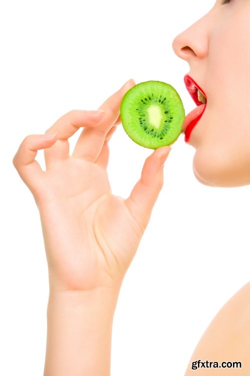 Amazing SS - Woman lips with fruit, 25xJPG