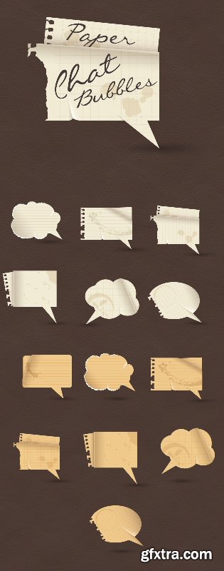 Paper Speech Bubbles