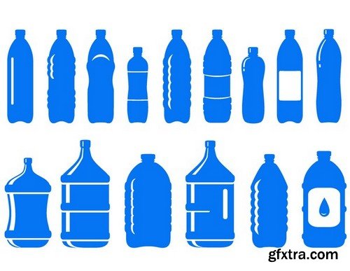 Stock Vectors - Bottle 2, 25xEPS