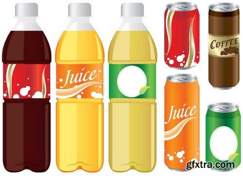 Stock Vectors - Bottle 2, 25xEPS