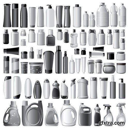 Stock Vectors - Bottle 2, 25xEPS