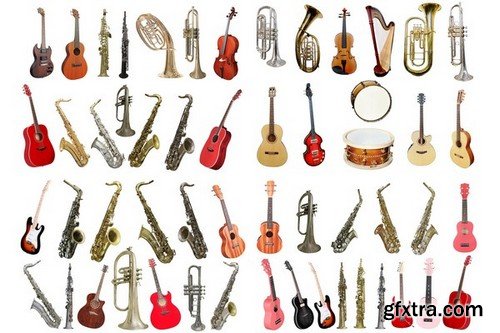 Stock Photos - Musical Instruments, 25xJPG