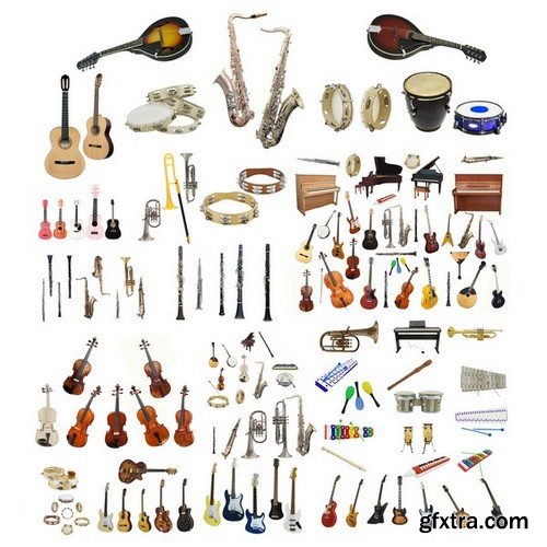 Stock Photos - Musical Instruments, 25xJPG