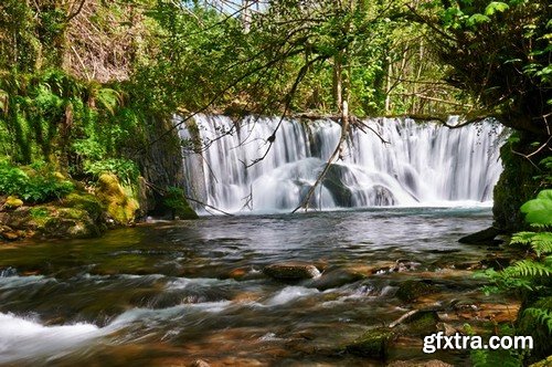 Stock Photos - Waterfall, 25xJPG