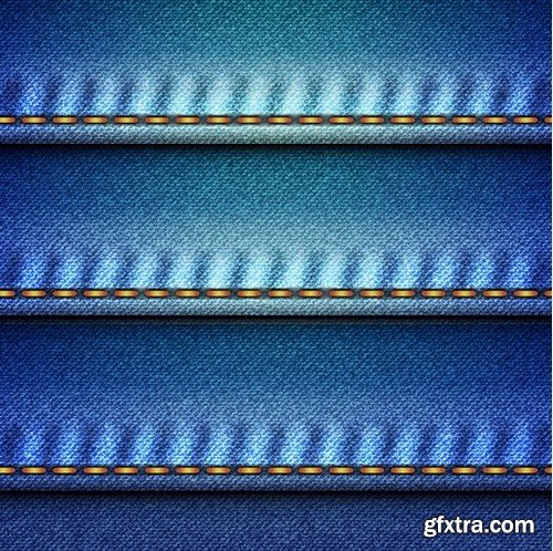 Stock Vectors - Jeans Texture, 25xEPS