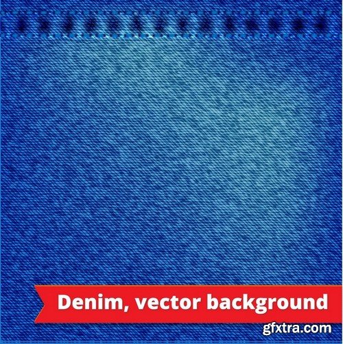 Stock Vectors - Jeans Texture, 25xEPS