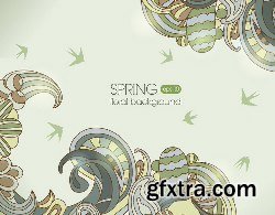 100 Floral Backgrounds Vector Pack