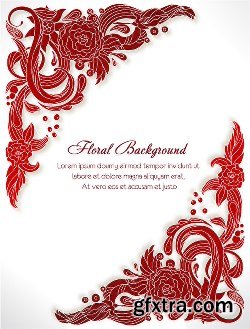 100 Floral Backgrounds Vector Pack