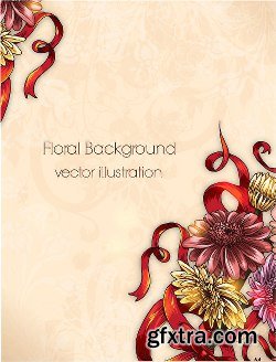 100 Floral Backgrounds Vector Pack