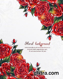 100 Floral Backgrounds Vector Pack