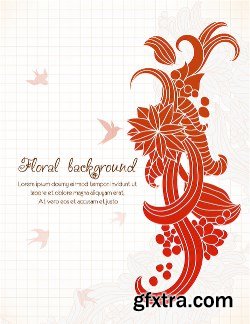 100 Floral Backgrounds Vector Pack