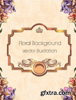 100 Floral Backgrounds Vector Pack