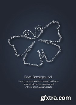 100 Floral Backgrounds Vector Pack