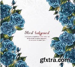 100 Floral Backgrounds Vector Pack