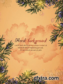 100 Floral Backgrounds Vector Pack