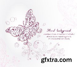 100 Floral Backgrounds Vector Pack