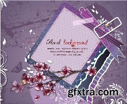 100 Floral Backgrounds Vector Pack