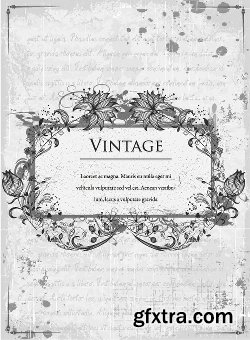 100 Vintage illustrations Vector Pack