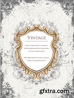 100 Vintage illustrations Vector Pack