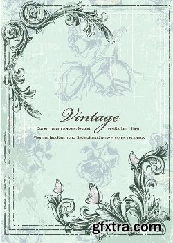 100 Vintage illustrations Vector Pack