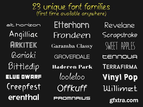 23 Unique Font Families