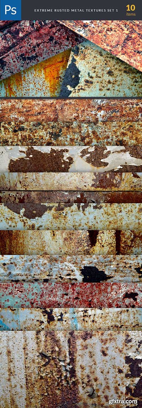 Extreme Rusted Metal Textures Set 1