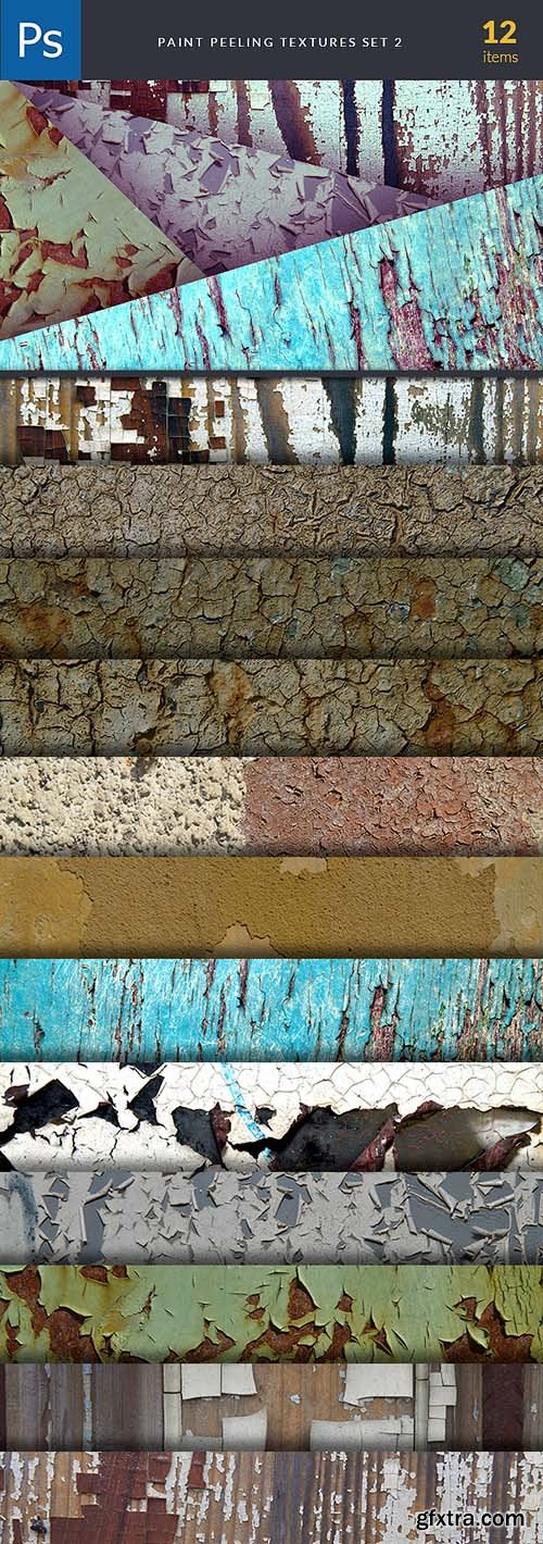 Paint Peeling Textures Set 2