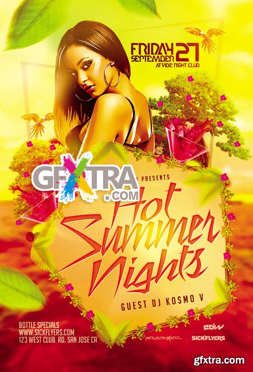 Hot Summer Nights Flyer Template