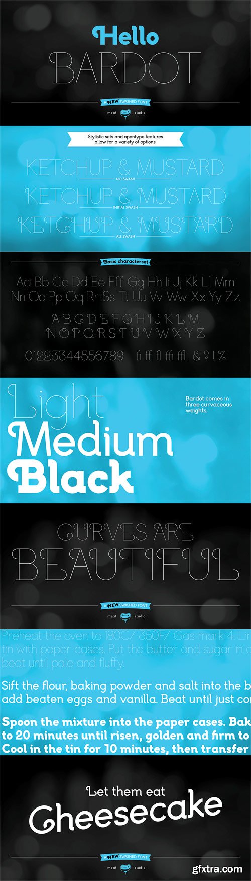 Bardot Font Family - 3 Fonts for $59