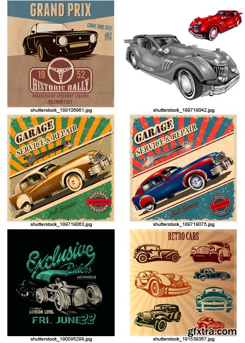 Amazing SS - Retro Cars 2, 25xEPS