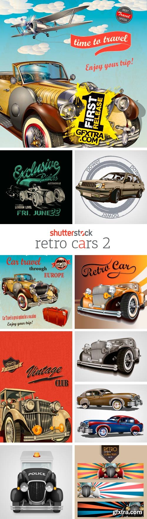 Amazing SS - Retro Cars 2, 25xEPS