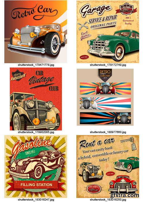 Amazing SS - Retro Cars 2, 25xEPS