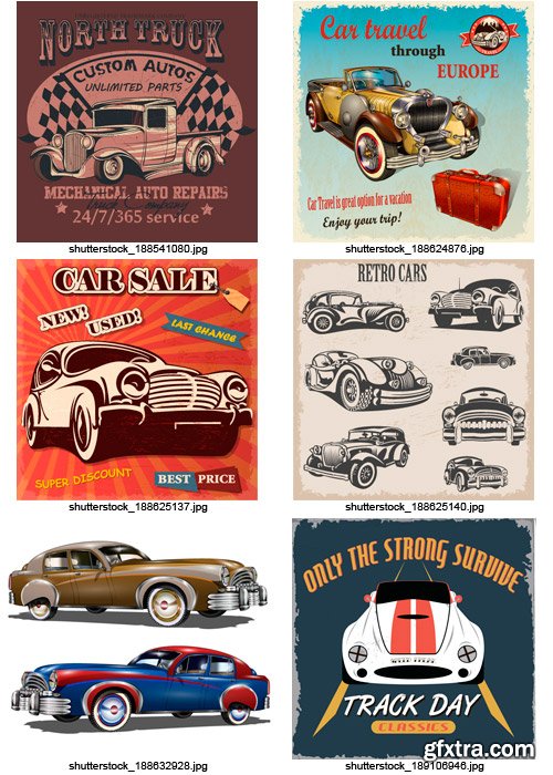 Amazing SS - Retro Cars 2, 25xEPS