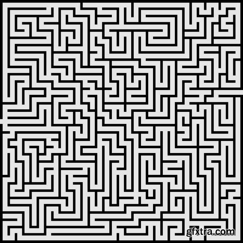 Stock Vectors - Maze, 25xEPS