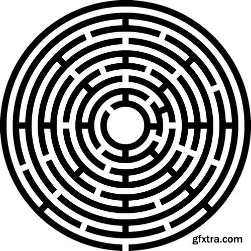 Stock Vectors - Maze, 25xEPS