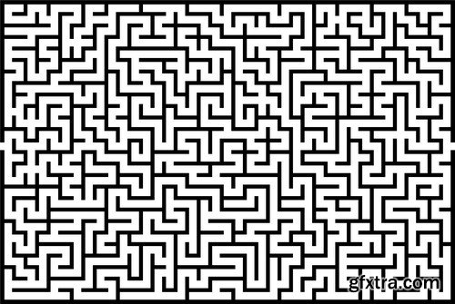 Stock Vectors - Maze, 25xEPS