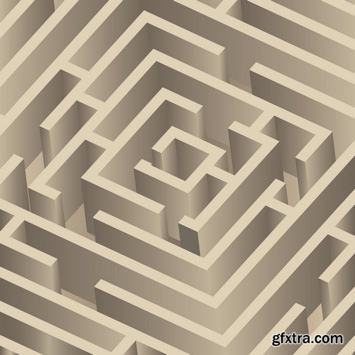 Stock Vectors - Maze, 25xEPS